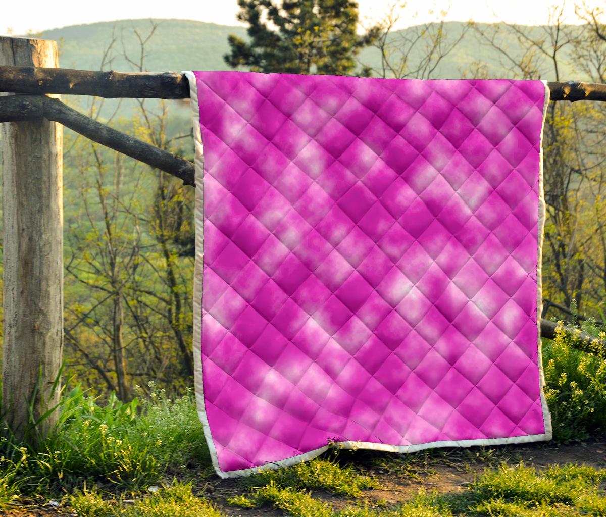 Tie Dye Pink Design Print Premium Quilt-JTAMIGO.COM