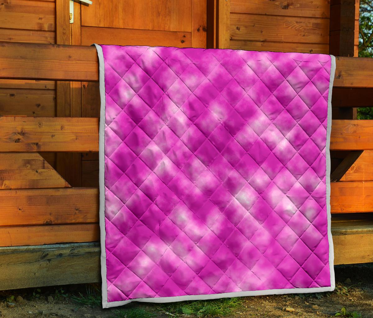 Tie Dye Pink Design Print Premium Quilt-JTAMIGO.COM