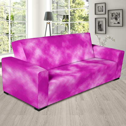 Tie Dye Pink Design Print Sofa Slipcover-JTAMIGO.COM