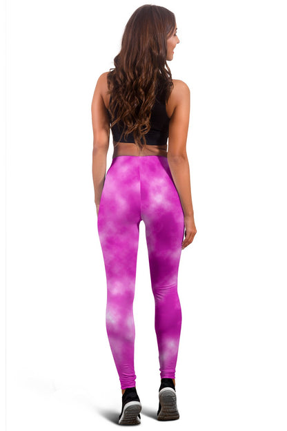 Tie Dye Pink Design Print Women Leggings
