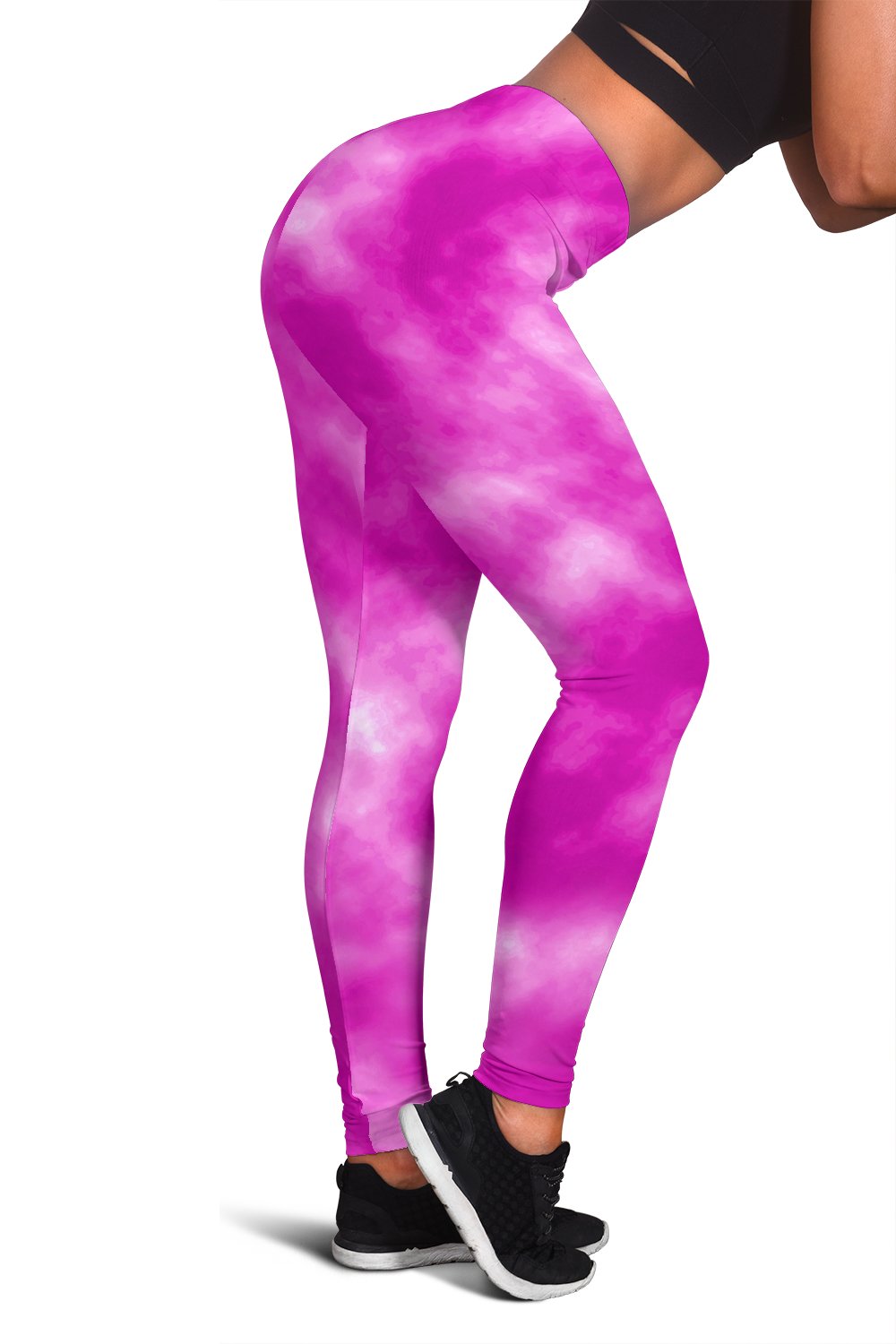 Tie Dye Pink Design Print Women Leggings