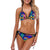 Tie Dye Rainbow Design Print Bikini Swimsuit-JTAMIGO.COM