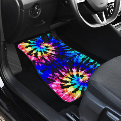 Tie Dye Rainbow Design Print Car Floor Mats