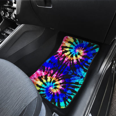 Tie Dye Rainbow Design Print Car Floor Mats