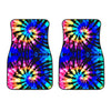 Tie Dye Rainbow Design Print Car Floor Mats