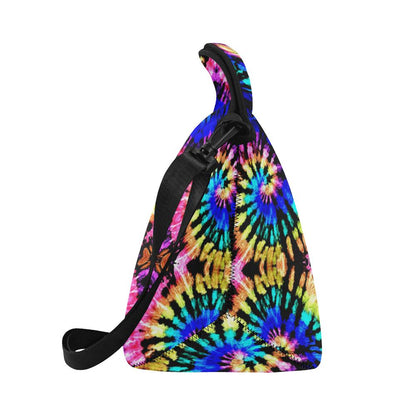 Tie Dye Rainbow Design Print Neoprene Lunch Bag (Model 1669)(Large)-JTAMIGO.COM