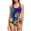 Tie Dye Rainbow Design Print One Piece Swimsuit-JTAMIGO.COM