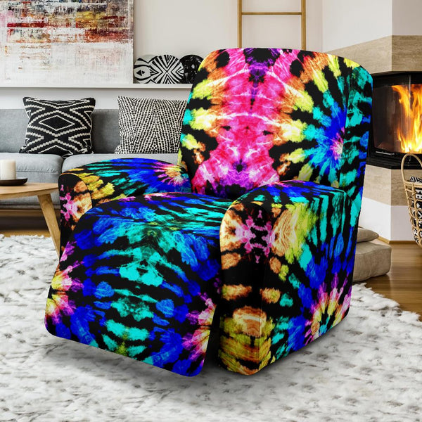 Tie Dye Rainbow Design Print Recliner Slipcover - JTAMIGO