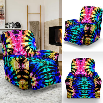 Tie Dye Rainbow Design Print Recliner Slipcover-JTAMIGO.COM