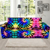 Tie Dye Rainbow Design Print Sofa Slipcover-JTAMIGO.COM