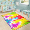 Tie Dye Rainbow Themed Print Area Rugs-JTAMIGO.COM