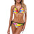 Tie Dye Rainbow Themed Print Bikini Swimsuit-JTAMIGO.COM