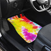 Tie Dye Rainbow Themed Print Car Floor Mats