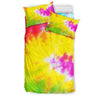 Tie Dye Rainbow Themed Print Duvet Cover Bedding Set