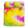 Tie Dye Rainbow Themed Print Duvet Cover Bedding Set