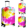 Tie Dye Rainbow Themed Print Luggage Cover Protector
