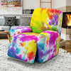 Tie Dye Rainbow Themed Print Recliner Slipcover-JTAMIGO.COM