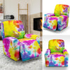 Tie Dye Rainbow Themed Print Recliner Slipcover-JTAMIGO.COM