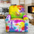 Tie Dye Rainbow Themed Print Recliner Slipcover-JTAMIGO.COM