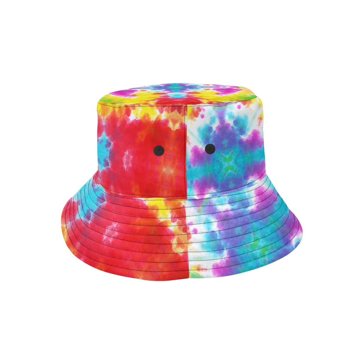 Tie Dye Rainbow Themed Print Unisex Bucket Hat