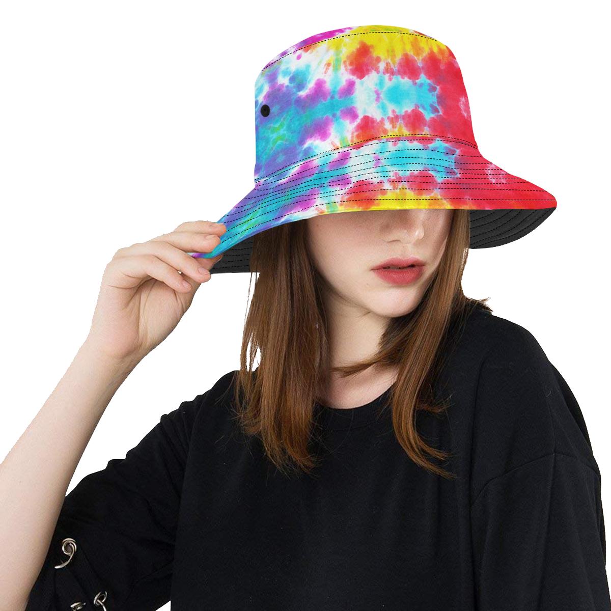 Tie Dye Rainbow Themed Print Unisex Bucket Hat