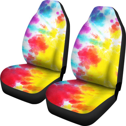 Tie Dye Rainbow Themed Print Universal Fit Car Seat Covers