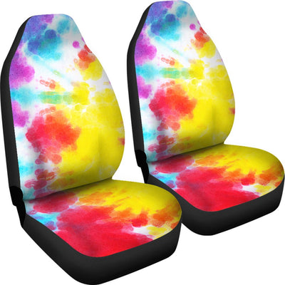 Tie Dye Rainbow Themed Print Universal Fit Car Seat Covers