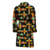 Totem Pole Cartoon Print Men Bath Robe-JTAMIGO.COM