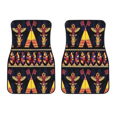 Totem Pole Design Car Floor Mats