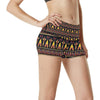 Totem Pole Design High Waisted Spandex Shorts-JTAMIGO.COM