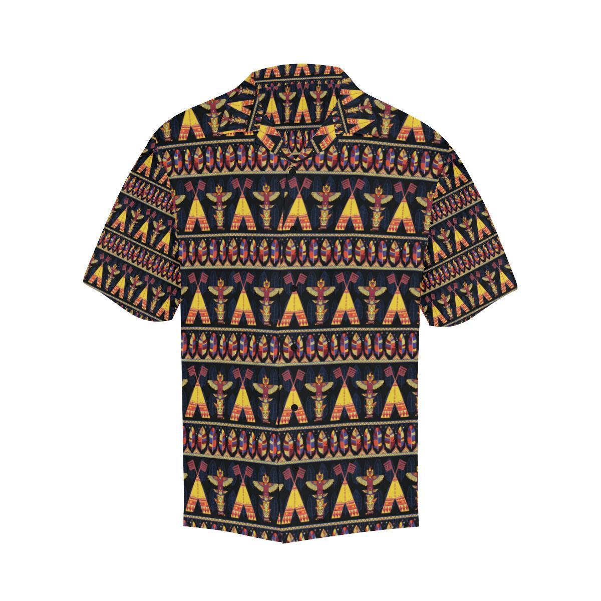 Totem Pole Design Men Aloha Hawaiian Shirt