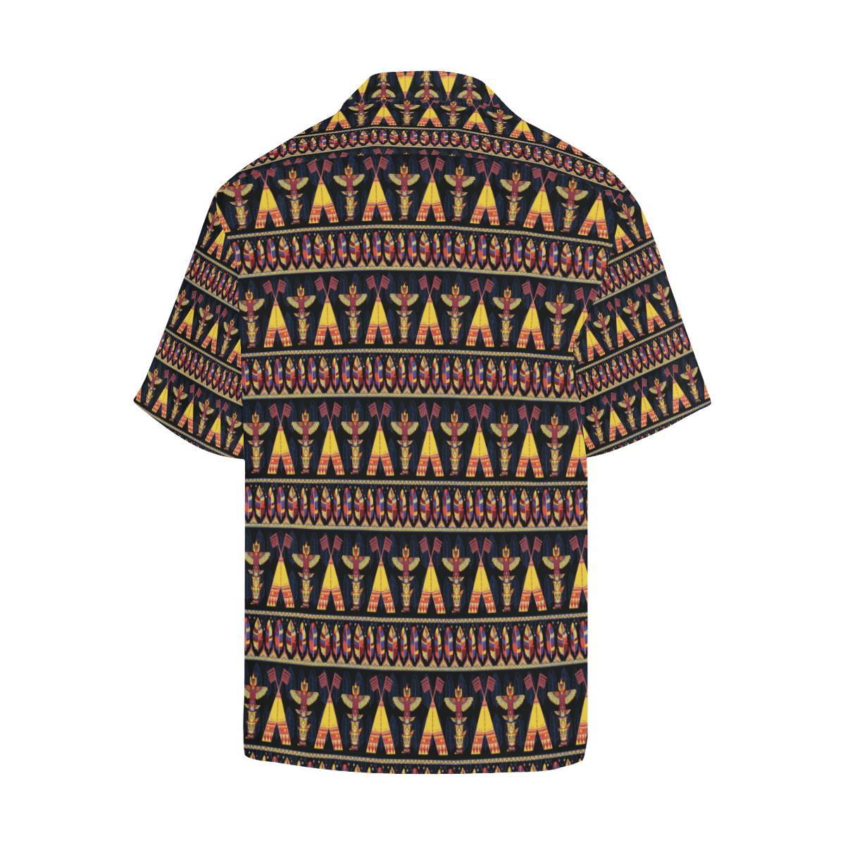 Totem Pole Design Men Aloha Hawaiian Shirt