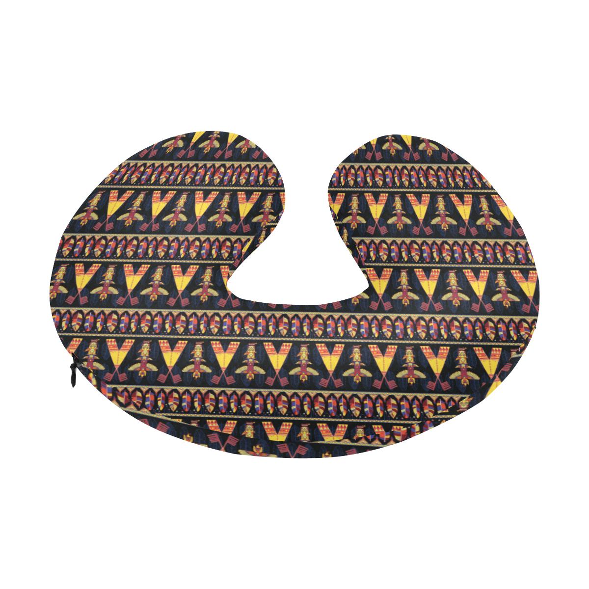 Totem Pole Design U-Shaped Travel Neck Pillow-JTAMIGO.COM