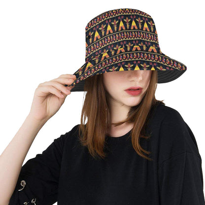 Totem Pole Design Unisex Bucket Hat