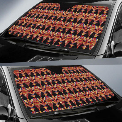 Totem Pole Print Car Sun Shade For Windshield