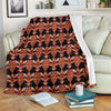 Totem Pole Print Fleece Blanket