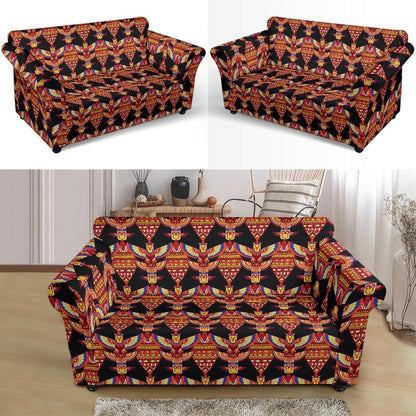 Totem Pole Print Loveseat Slipcover-JTAMIGO.COM