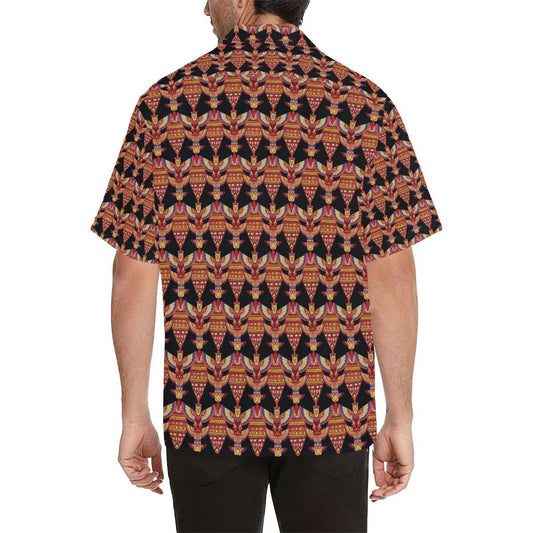 Totem Pole Print Men Aloha Hawaiian Shirt