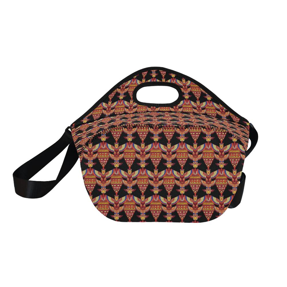 Totem Pole Print Neoprene Lunch Bag (Model 1669)(Large)-JTAMIGO.COM