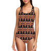 Totem Pole Print One Piece Swimsuit-JTAMIGO.COM