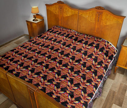 Totem Pole Print Premium Quilt-JTAMIGO.COM
