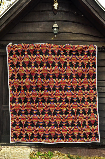 Totem Pole Print Premium Quilt-JTAMIGO.COM