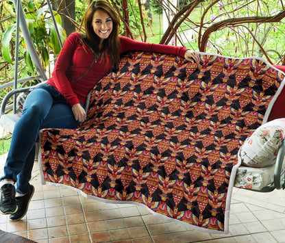 Totem Pole Print Premium Quilt-JTAMIGO.COM