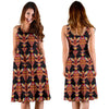 Totem Pole Print Sleeveless Dress