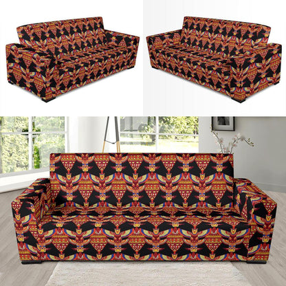 Totem Pole Print Sofa Slipcover-JTAMIGO.COM