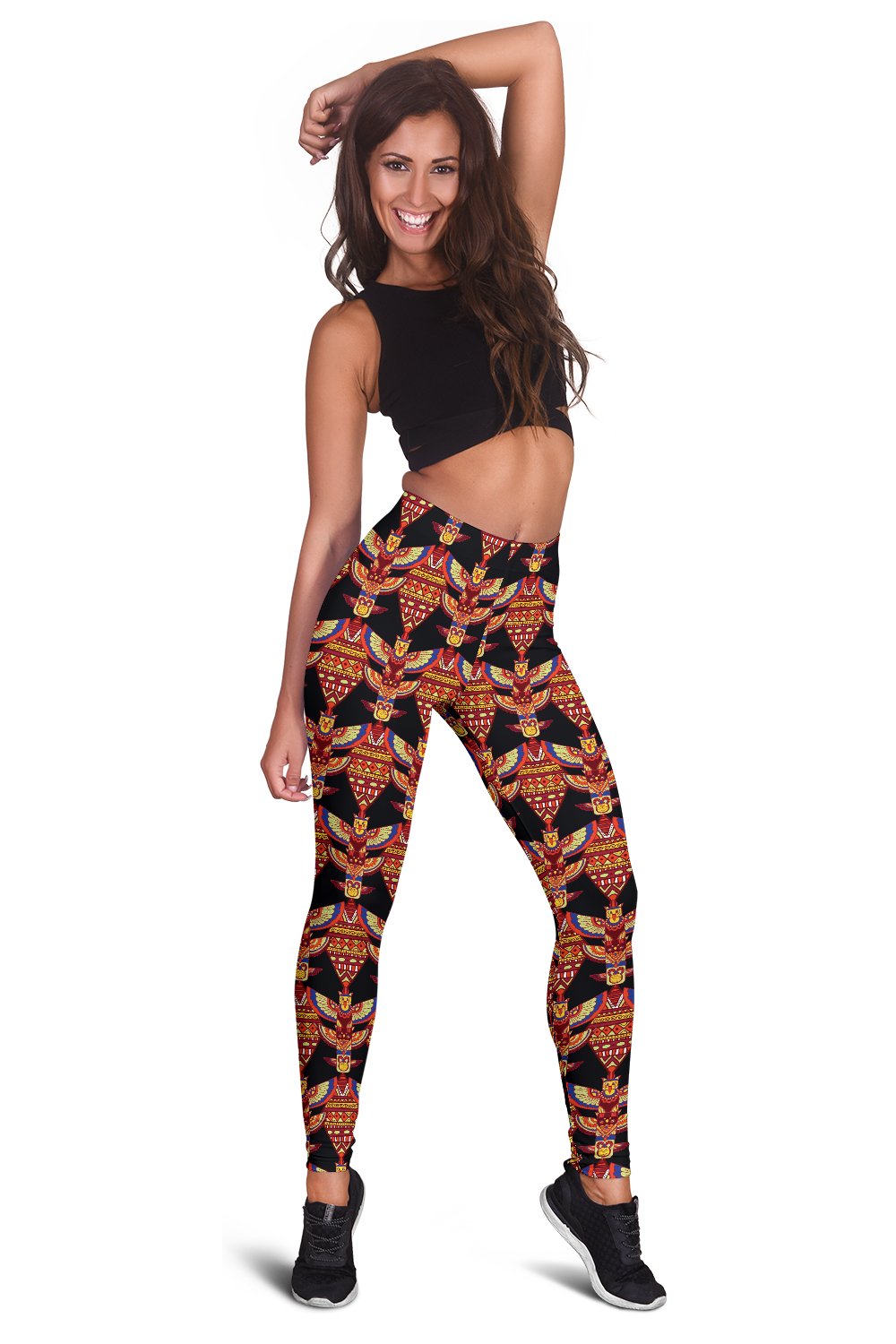 Totem Pole Print Women Leggings