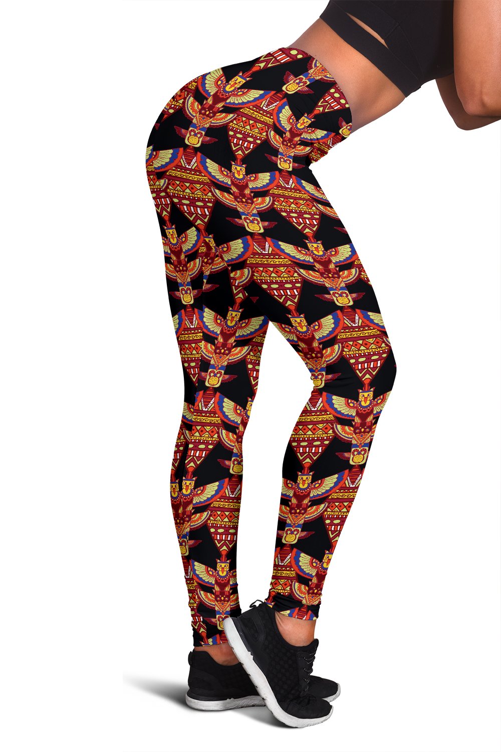 Totem Pole Print Women Leggings