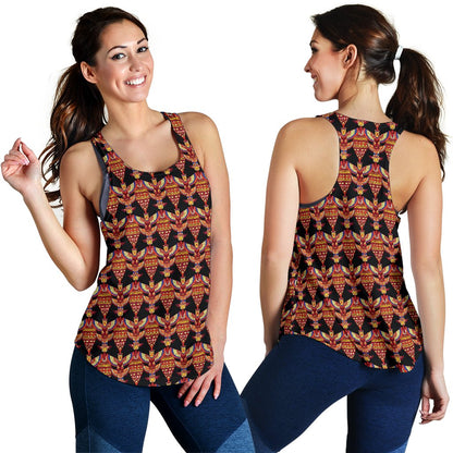 Totem Pole Print Women Racerback Tank Top