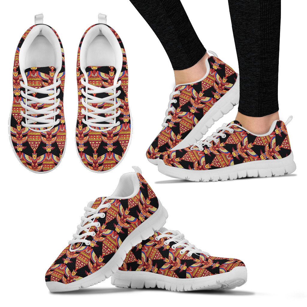 Totem Pole Print Women Sneakers Shoes