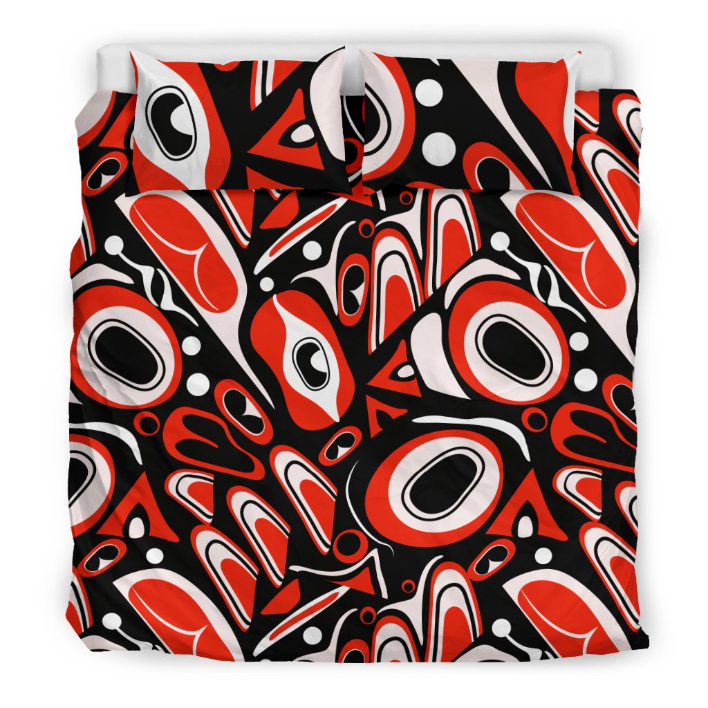 Totem Pole Texture Design Duvet Cover Bedding Set